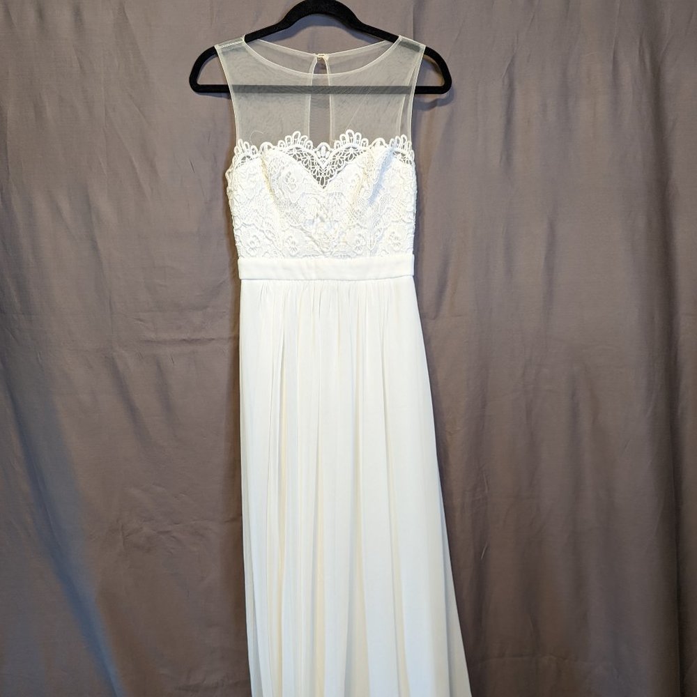 White Lace Lulu's Long Maxi Dress